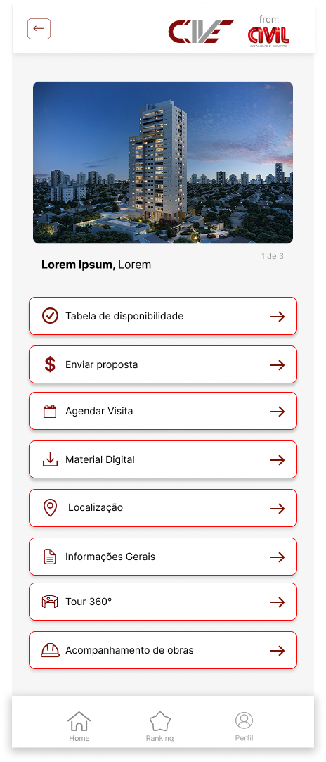 Captura de tela do Web App desenvolvido pela Omi em Salvador